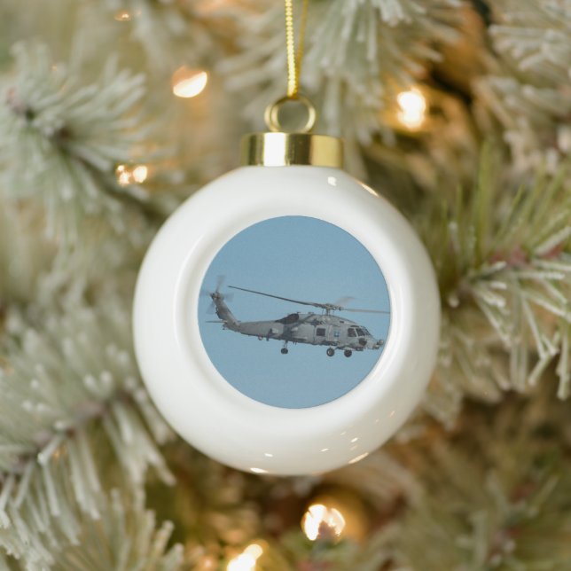 MH-60R Seahawk Keramik Kugel-Ornament (Baum)