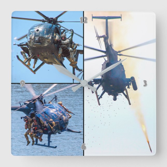 MH/AH-6 MILLIONEN BIRD QUADRATISCHE WANDUHR (Vorderseite)