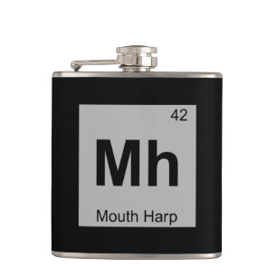 Mh - Mundharmonika Musik Chemie Periodensystem Flachmann