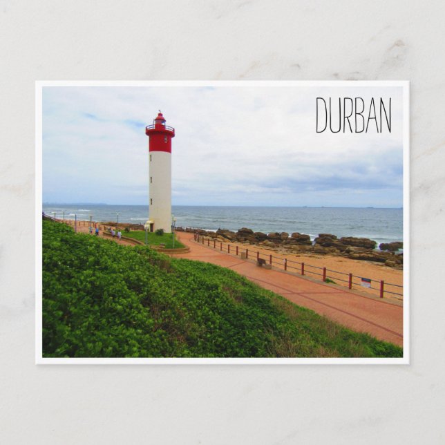 Mhlanga Leuchtturm grün Postkarte (Vorderseite)