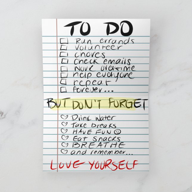 MHM - Selbst-Liebe Karte (Innenseite)