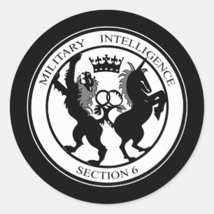 MI6 Logo Runder Aufkleber