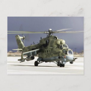 MI-24 Hind Postkarte