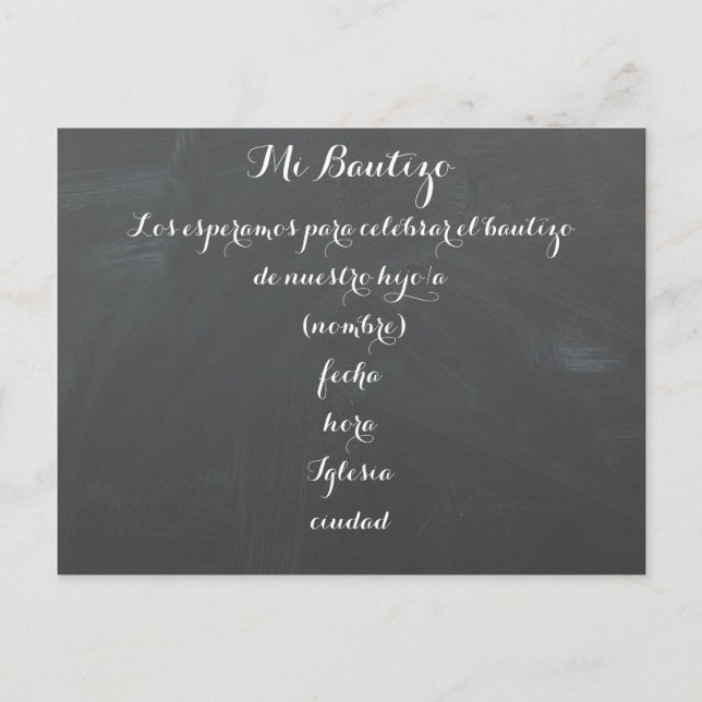 Mi Bautizo Einladung (Vorderseite)