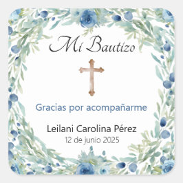 Mi Bautizo Stickers - Spanische Taufhafter