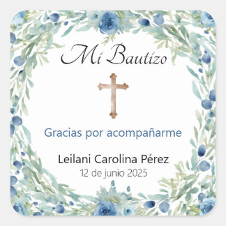 Mi Bautizo Stickers - Spanische Taufhafter