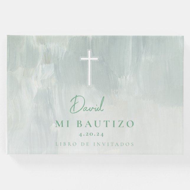 Mi Bautizo Verde Libro Visitas Espagnol Livre d'Or (Devant)