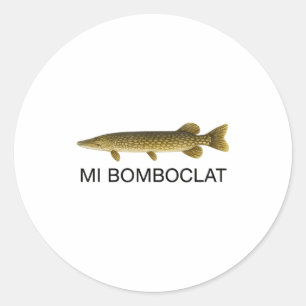 Mi Bomboclat Lustiger Fisch Jamaikanischer Slang G Runder Aufkleber
