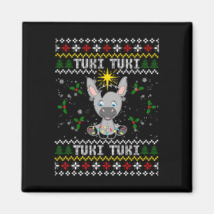 Mi Burrito Sabanero Mexico Tuki Donkey Xmas Ugly S Magnet