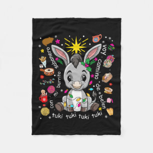Mi Burrito Sabanero mexikanischer WeihnachtsDonkey Fleecedecke