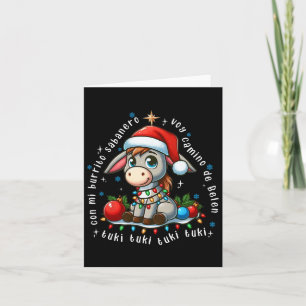 Mi Burrito Sabynero mexikanischer WeihnachtsDonkey Karte
