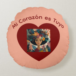 Mi Corazón es Tuyo Cojín Rundes Kissen
