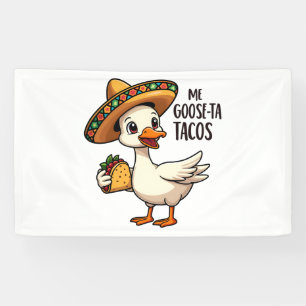 Mi Goose ta tacos Funny mexikanische Taco Liebhabe Banner