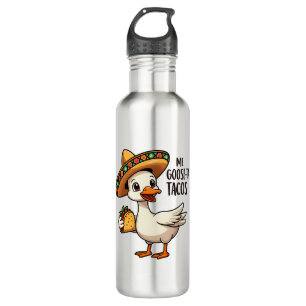 Mi Goose ta tacos Funny mexikanische Taco Liebhabe Edelstahlflasche