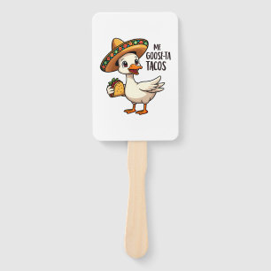 Mi Goose ta tacos Funny mexikanische Taco Liebhabe Fächer