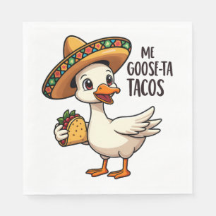 Mi Goose ta tacos Funny mexikanische Taco Liebhabe Serviette