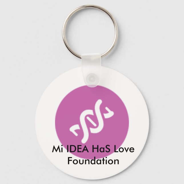 Mi IDEA HaS Love Foundation Keychain Pink Schlüsselanhänger (Vorderseite)