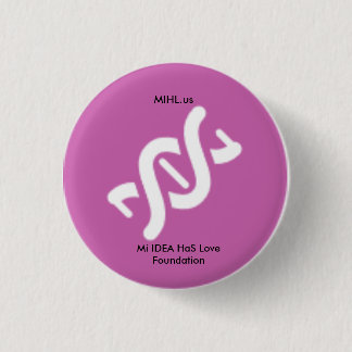 MI-IDEE hat Liebe-Grundlagen-Rosa-Knopf Button