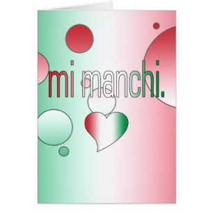 MI Manchi ! Le drapeau de l'Italie colore l'art de