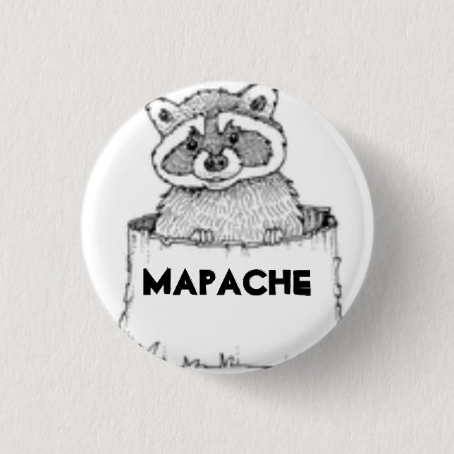 MI Mapachito Button (Vorderseite)