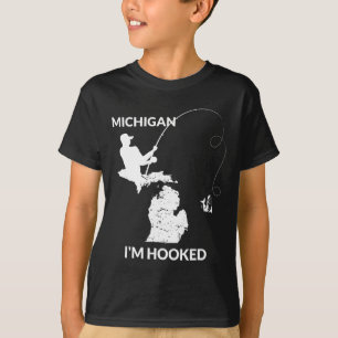 Mi Michigan Fishing Jersey Geschenk für Fischer un T-Shirt