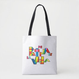 MI PATRIA ES LA VIDA farbenfrohe Mosaike Tasche