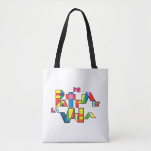 MI PATRIA ES LA VIDA farbenfrohe Mosaike Tasche