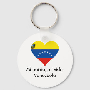Mi patria, mi vida, Venezuela Schlüsselkette Schlüsselanhänger