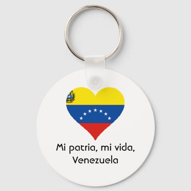 Mi patria, mi vida, Venezuela Schlüsselkette Schlüsselanhänger (Vorderseite)