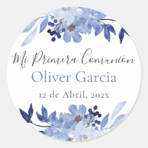 Mi Primera Comunion Classic Round Sticker