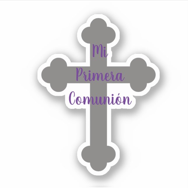 Mi Primera Comunion vinyl sticker (Vorderseite)