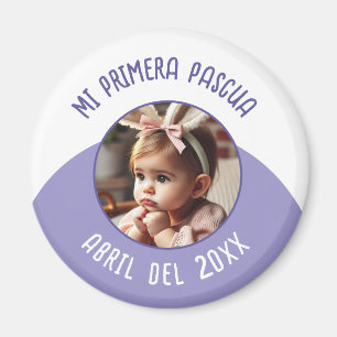 Mi Primera Pascua con Foto y Año Magnet
