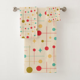 Mi-siècle Moderne Abstrait Motif 29 Crème