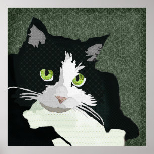 Mia Art Grüne Leinwand Poster