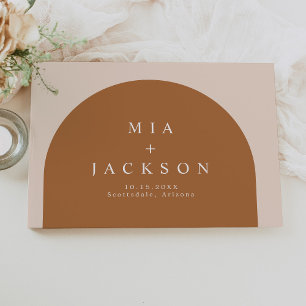 MIA Arted Bohemisch Terracotta Wedding Gästebuch