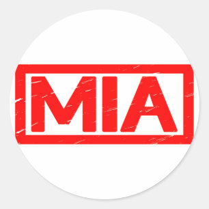 Mia Briefmarke Runder Aufkleber