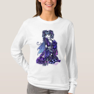 "Mia" gekräuselter Babydollfeenhafter weißer T-Shirt