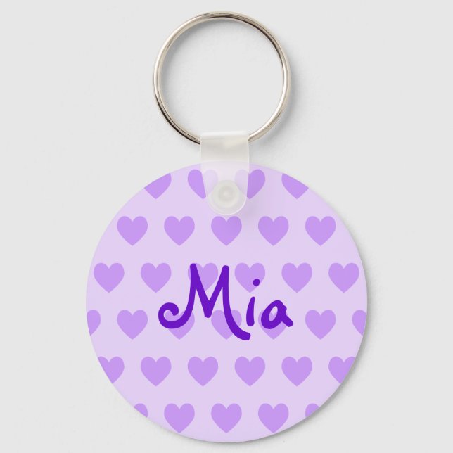 Mia Lila Schlüsselanhänger (Vorderseite)
