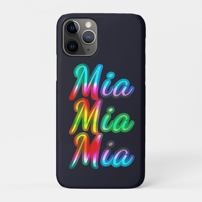Mia Name Case-Mate iPhone Hülle (Rückseite)