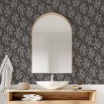 MIA Schwarze Blume Muster Botanische Dunkle Flora Tapete<br><div class="desc">Dieses Muster aus schwarzer Blume ist mit botanischen,  dunklen Blumentapeten gestaltet und eignet sich perfekt für ein Schlafzimmer,  eine Küche oder eine akzentuierte Wand. Das Design ist in jeder Farbe in der Entwurfsansicht anpassbar.</div>