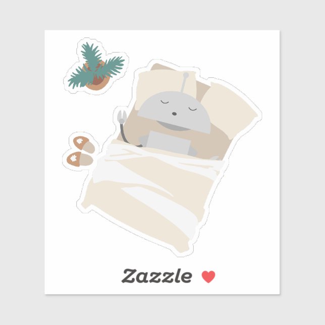 Mia Sleeping Aufkleber (Blatt)