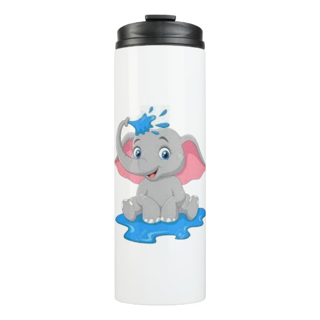 Mia The Baby Elephant Thermosbecher (Vorderseite)