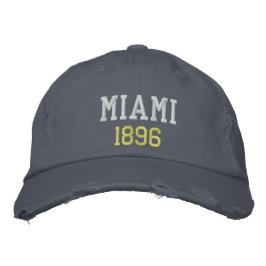 MIAMI 1896 BESTICKTE BASEBALLKAPPE