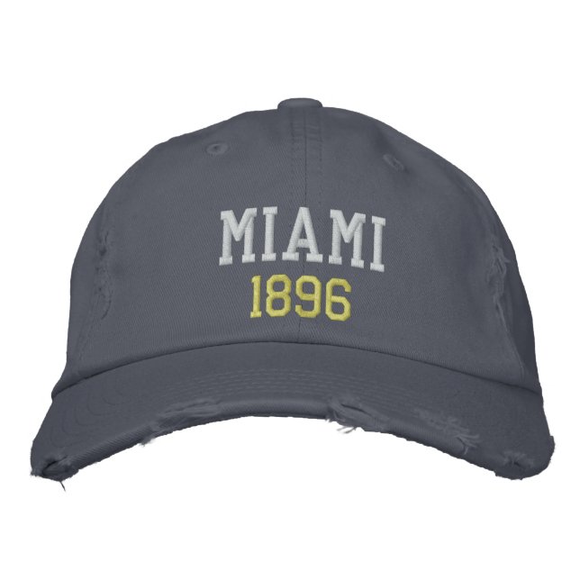 MIAMI 1896 BESTICKTE BASEBALLKAPPE (Vorderseite)