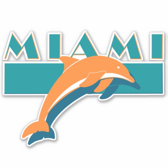 MIAMI 80ER AUFKLEBER (Vorderseite)