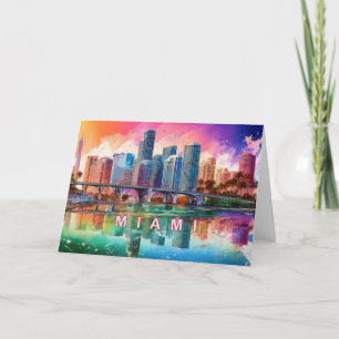 Miami Abstrakte Kunst Karte