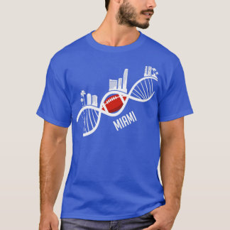 Miami American Football Skyline Florida USA Gesche T-Shirt