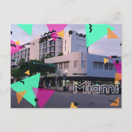 Miami art deco  postkarte