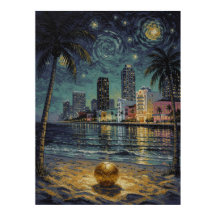 Miami Art Deco Strand Fussball Kunstwerke
