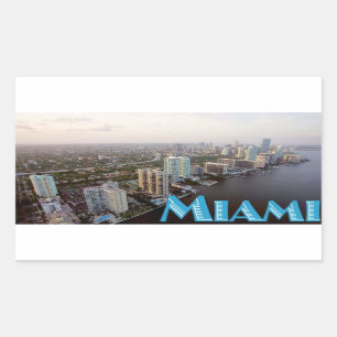 Miami-Aufkleber Rechteckiger Aufkleber
